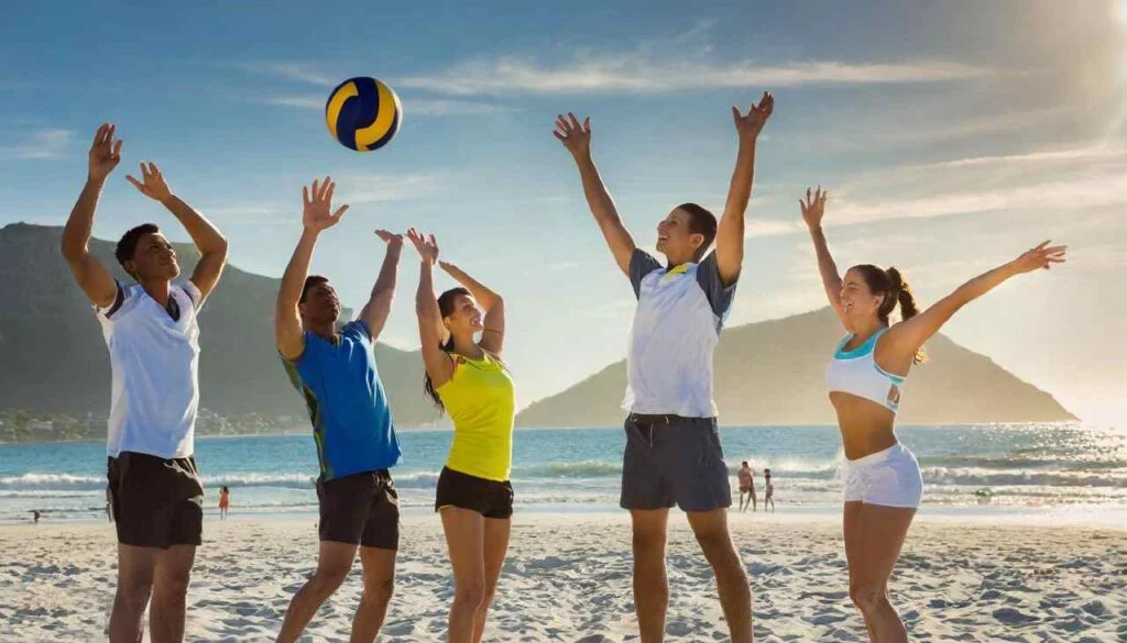 Group of Volleyball Players