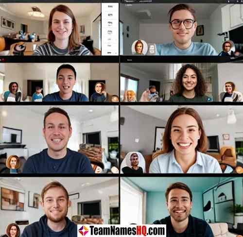 Virtual team-building session with a startup team participating in an online trivia game