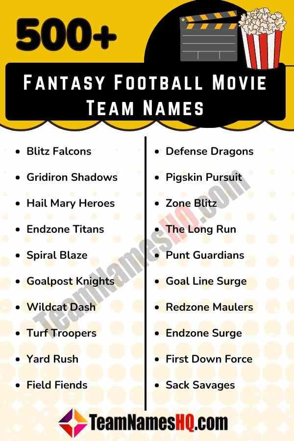 Cinematic-inspired fantasy football group names for your league