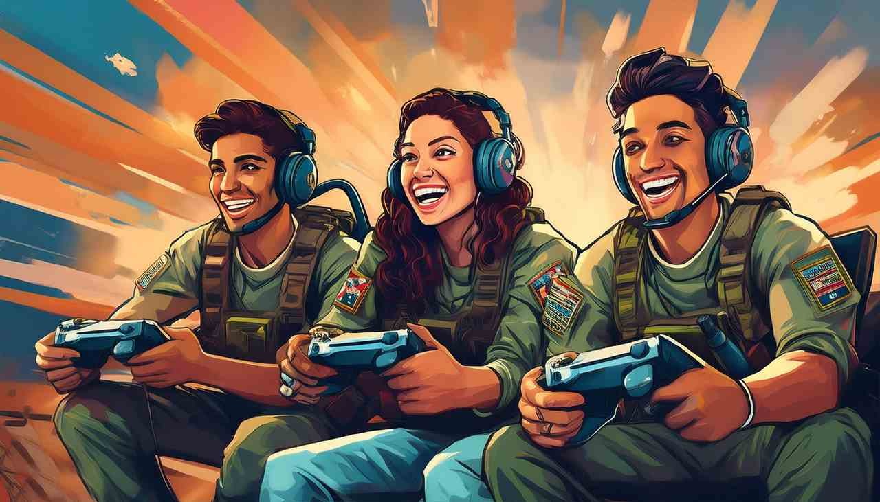 Call of Duty players having fun together