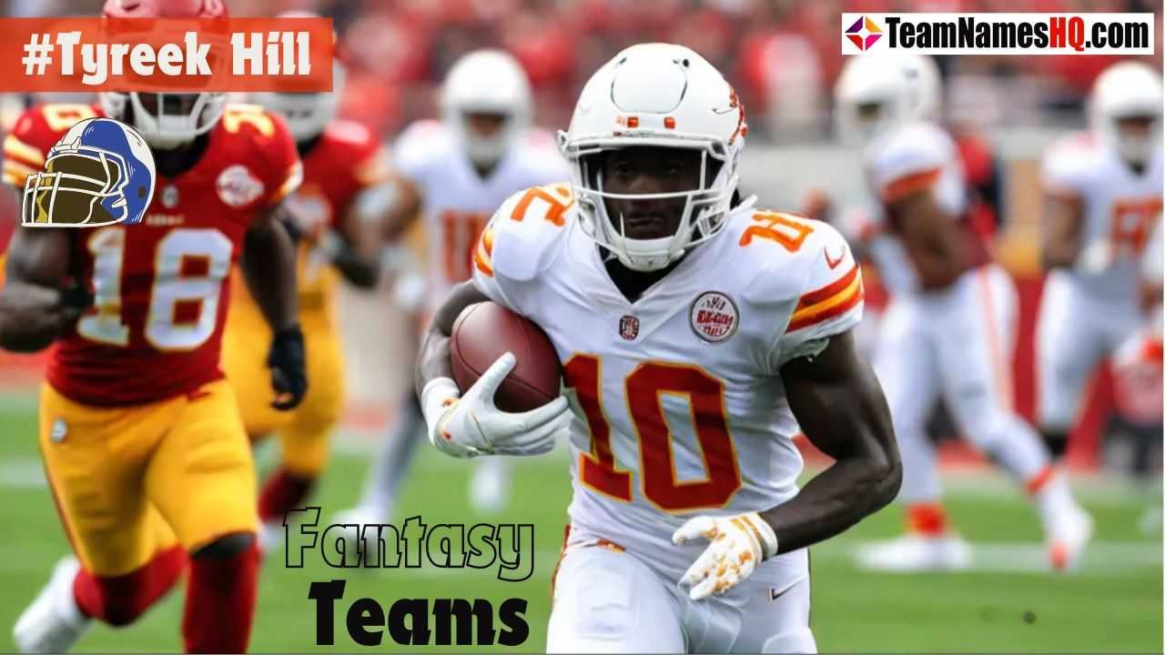 Tyreek Hill, Miami Dolphins wide receiver, running at full speed