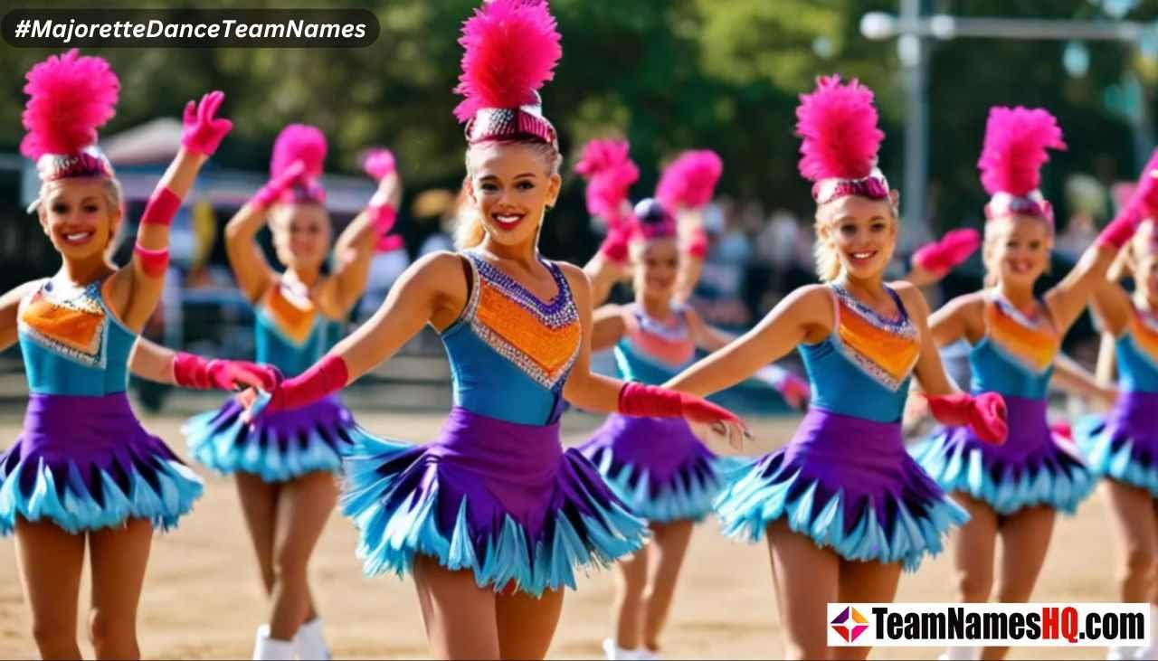 Collection of creative and standout names for majorette groups