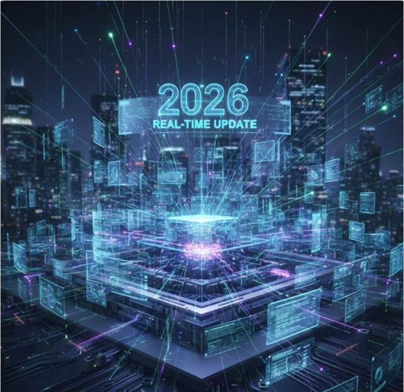 고도로 정교한 디지털 네트워크 허브를 형상화한 이미지